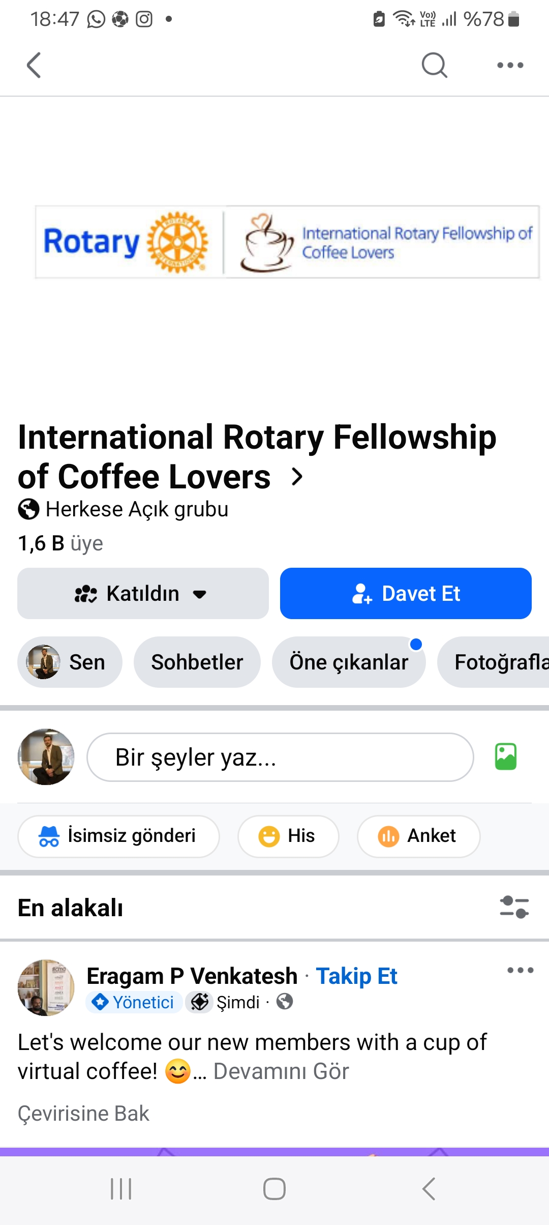 HOBİ GRUBU KATILIM