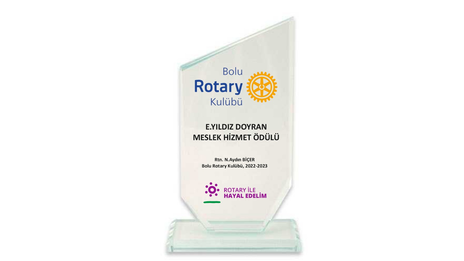 Bolu Rotary Kulübü Meslek Hizmet Ödülü'nü Yıldız Doyran'a verdi