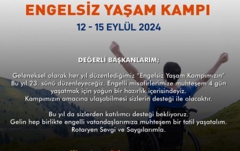 23. geleneksel engelsiz yaşam kampı