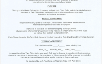 2452 district Kyrenia cosmopolitan ile ikiz kulüp sözleşmesi