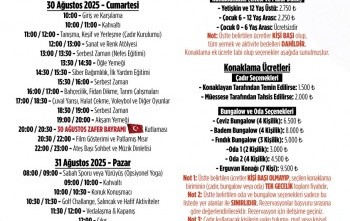 30 Ağustos Zafer Anne-Baba-Çocuk Kampı