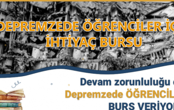 5 depremzede öğrenciye burs imkanı