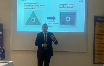 ANTALYA OLİMPOS RK MESLEK ETİĞİ VE İTİBARI PROJESİ KAPSAMINDA MAKİNE MÜH. ODASI BŞK İLE TOPLANTI GERÇEKLEŞTİRDİ