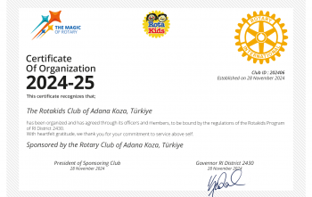 Adana Koza Rotary Kulübü Rotakids