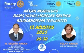 Adana Taşköprü Rotary Kulübü Akran Arabulucu – Barış Yapıcı Liderler Geliyor Bilgilendirme Toplantısı Katılımı