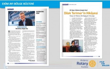 Akdeniz Rotary Kulübü Bölge  Bültenin Kulüp Toplantısında Okunması Projesi