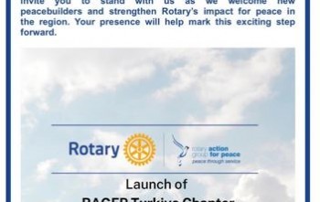 Akdeniz Rotary Kulübü Rotary Action Group for Peace (RAGFP) Türkiye Chapter CHARTER Törenine katılım