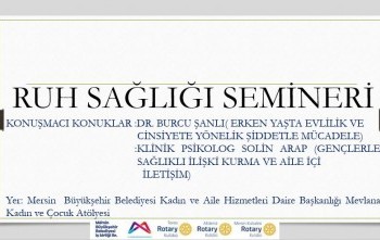 Akdeniz Rotary Kulübü Ruh Sağlığı Semineri