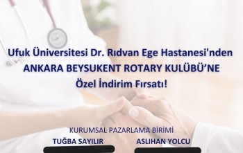 Ankara Beysukent Rotary Kulübü ve Dr Rıdvan Ege Hastanesi İş Birliği Protokolü