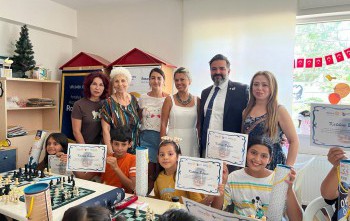 Aspendos Rotary Kulübü Satranç Kursu Sertifika Töreni