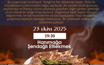 BAZEN DÜNYAYI DEĞİŞTİRMEK, BİR ETLİEKMEKLE BAŞLAR!