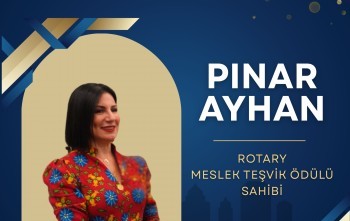 Beysukent Rotary Kulübü'nden Pınar Ayhan'a Meslek Teşvik Ödülü