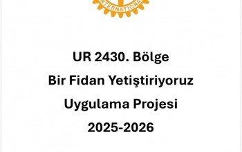 Bir fidan Yetiştiriyoruz