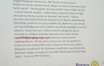 Bölge Bültenindeki ilgi çekici bir konunun kulübün mutat toplantısında okumak.