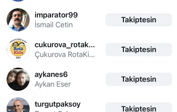 Bölge sosyal medya sayfalarının kulüp üyelerince takibi