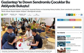 Down Sendromlu Çocukların ürettikleri gelir getirici etkinlik