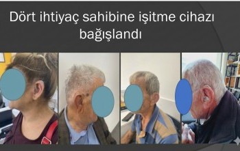 Dört   ihtiyaç sahibine işitme cihazı bağışlandı