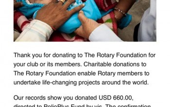 ESKİŞEHİR GORDİON RK POLİO BAĞIŞI