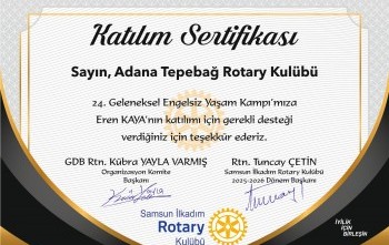 Engelsiz Yaşam Kampı (Samsun İlk Adım Rotary)