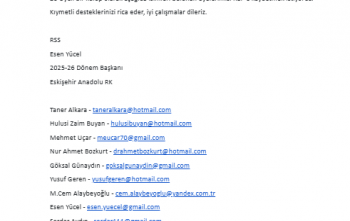 Eskişehir Anadolu RK REP Kaydı