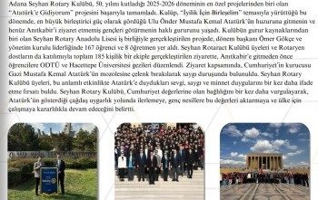 Guvernör Aylık Mektubunda 3 proje yayınlatmak