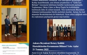 Guvernör Bülteni'nde Beysukent Rotary Kulübü Haberleri