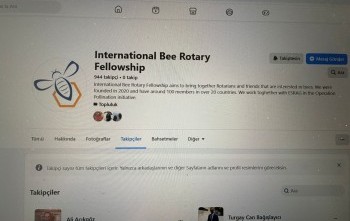 International Bee Rotary Fellowship Hobi Grubuna Katılım.