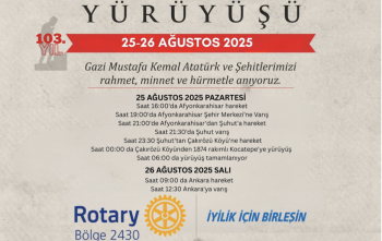 Kocatepe zafer Yolu Yürüyüşü