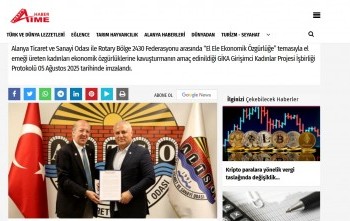 Kulüp Hizmetleri  konusnda yapılan bir projeyi Ulusal basında yayınlatmak