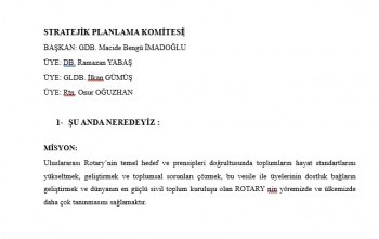 Kulüp Stratejik planlama