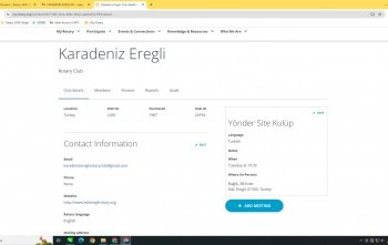 MY ROTARY KULÜP HEDEFLERİ VE KULÜP BİLGİLERİ GÜNCELLENDİ