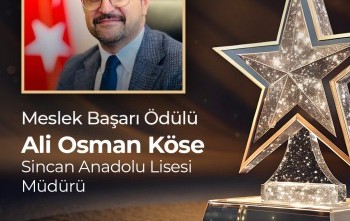 Meslek Başarı Ödülü Takdimi