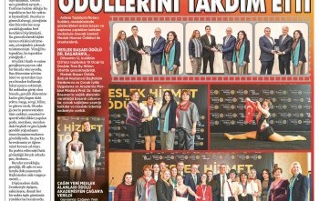 Meslek Hizmet Ödülleri Basında Yerini Aldı