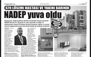 NADER BİNAMIZ YEREL BASINDA TANITIM