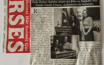 Ordu Rotary Kulübünün 1 Mayıs 2024 tarihinde basında çıkan haberi