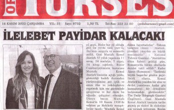 Ordu Rotary Kulübünün “Arkadaşının Getir Toplantısı ve Başkan Rtn. Meltem Erbaş’ın 10 Kasım Mesajı” basında yer aldı.