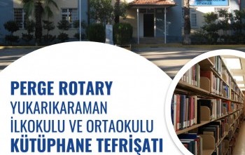 Perge RK Yukarıkaraman İlkokulu ve Ortaokulu Kütüphane Tefrişatı