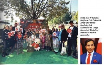 Polio Vakfına destek amacıyla yaptığımız Yılbaşı Panayırı etkinliğinin Rotary ve Zon dergisinde yayımlanması