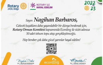 ROTARY ORMANI TOHUM TOPU PROJESİ