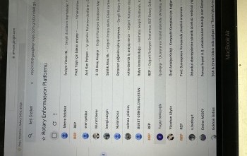 Rotary Enformasyon Platformuna üyelerin %80 kaydı