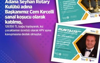 RunRotary sanal koşuculuk ile HPV aşısı için bağış toplanması