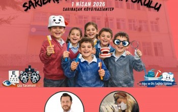 Sarıbaşak ilkokulu ve ortaoulu göz taraması