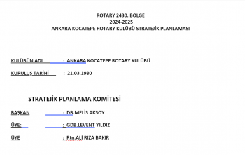 Stratejik Planlama