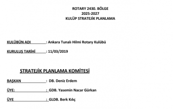 Stratejik Planlama