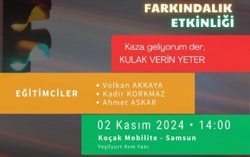 Trafikte Farkındalık Eğitimi