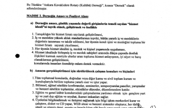 Tüzüğümüzün gözden geçirilmesi