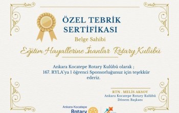 UR 2430. Bölge Rotary RYLA semineri- Genç Yürekler Büyük Dönüşümler