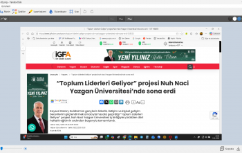 Ulusal haber kanalında Kulüp haberinin paylaşılması