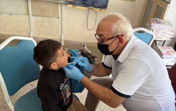 deprem bölgesinde diş sağlığı çalışmaları