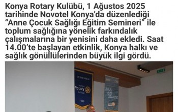 Çocuk ana sağlığı seminerinin yerel medya'da yayınlanması